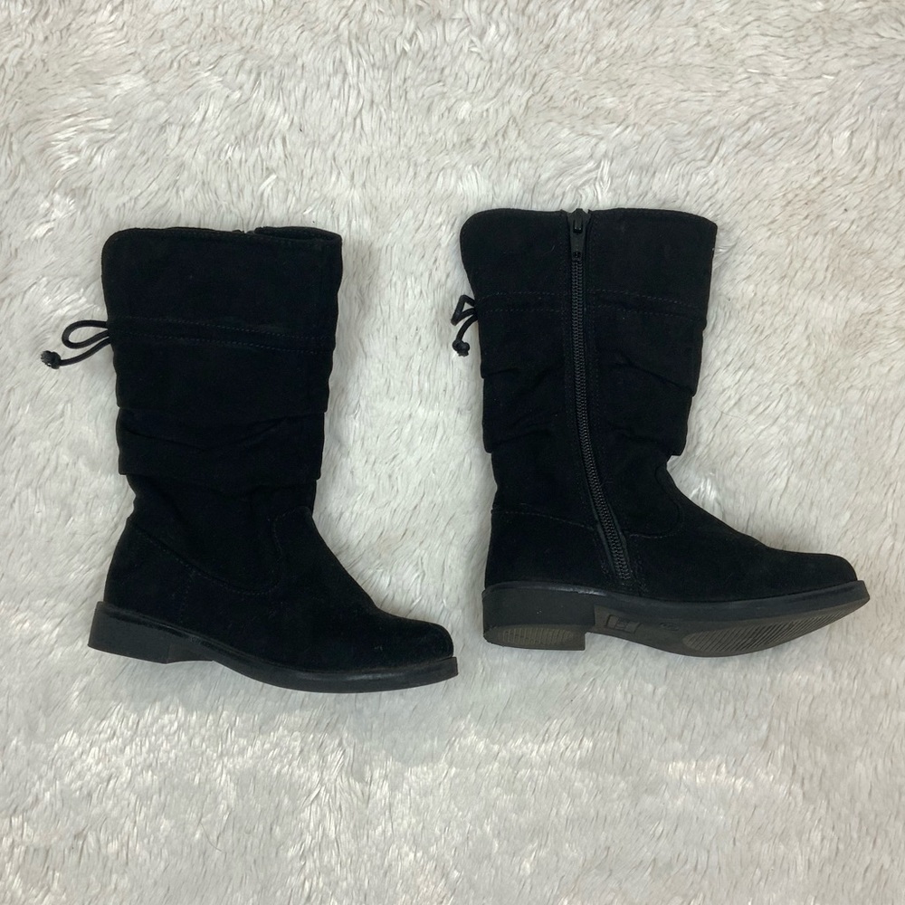 The children’s place black suede boots